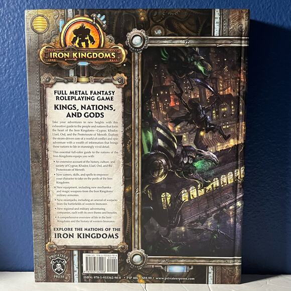 Iron Kingdoms: Kings Nations and Gods Full Metal Fantasy RPG Game Guide Book - Picture 2 of 8